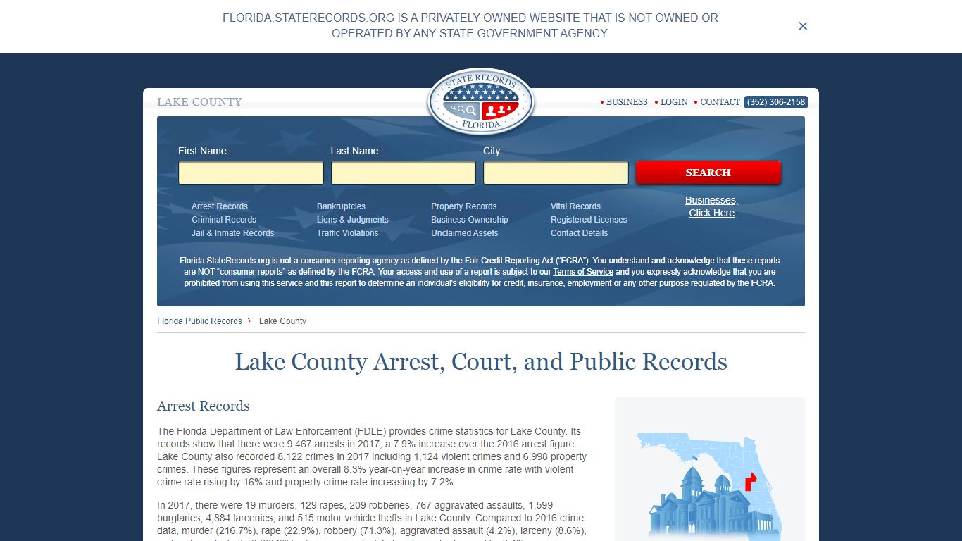 Lake County Arrest, Court, and Public Records